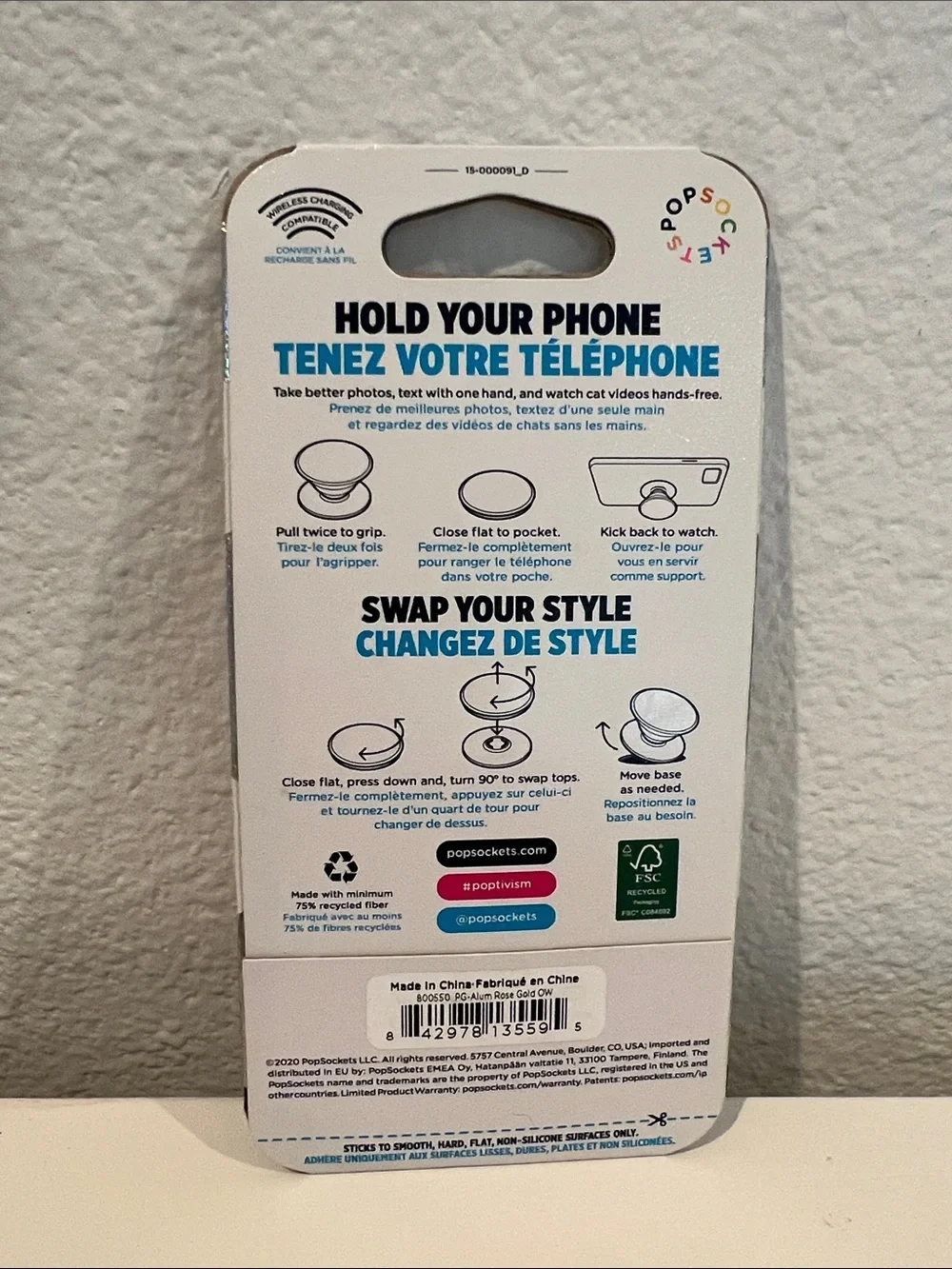 PopSockets PopGrip Premium Rose Gold Phone Grip